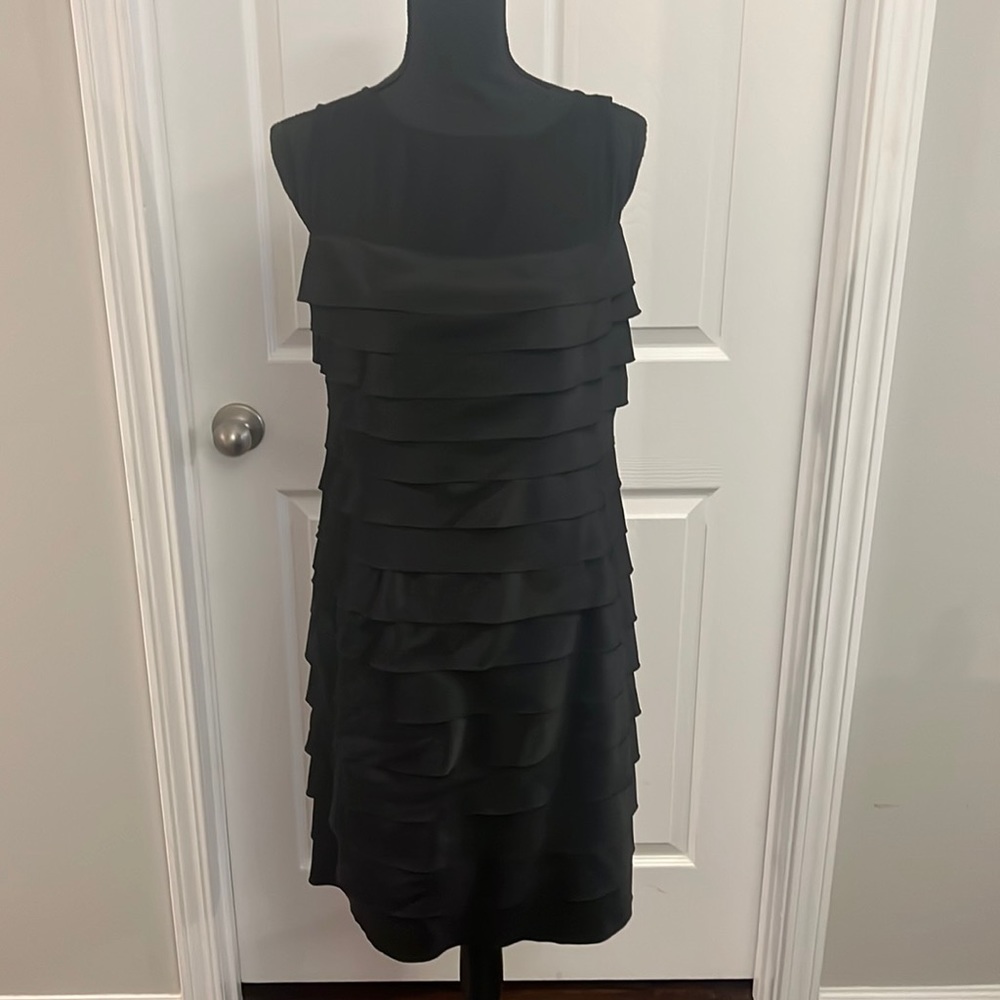 New Directions Dress Sheer Top Ruffled/Layered